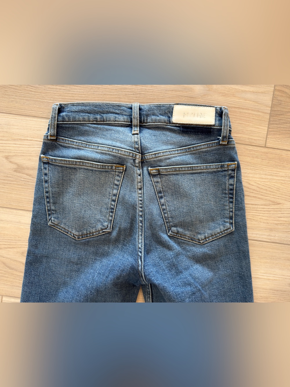 Re/Done 70’s Stove Pipe Vintage-Inspired Jeans - Picture 7 of 9